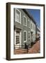 Row of Timber Framed Townhouses in Georgetown-John Woodworth-Framed Photographic Print