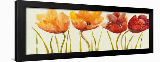 Row of Tulips I-Tim OToole-Framed Art Print