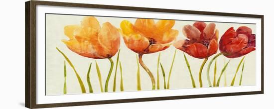 Row of Tulips I-Tim OToole-Framed Premium Giclee Print