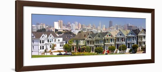 Row of Victorian Houses in San Francisco-Anna Miller-Framed Photographic Print