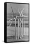 Row of Wind Turbines at Wind Farm-Terry Schmitt-Framed Stretched Canvas