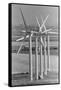 Row of Wind Turbines at Wind Farm-Terry Schmitt-Framed Stretched Canvas