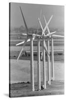 Row of Wind Turbines at Wind Farm-Terry Schmitt-Stretched Canvas