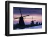 Row of Windmills at Sunrise in the Netherlands-Darrell Gulin-Framed Photographic Print