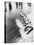 Row of Women Water Skiing-Everett Collection-Stretched Canvas