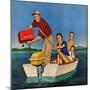 "Row, We're Out of Gas", June 27, 1959-Amos Sewell-Mounted Premium Giclee Print