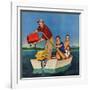 "Row, We're Out of Gas", June 27, 1959-Amos Sewell-Framed Giclee Print