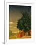 Rowan Tree, 1918 (Oil on Canvas)-Harald Oscar Sohlberg-Framed Giclee Print