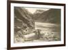 Rowboat Next to Colorado River, Grand Canyon-null-Framed Premium Giclee Print