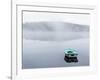 Rowboat on a Smooth, Misty Lake-Utterström Photography-Framed Photographic Print