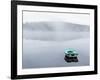 Rowboat on a Smooth, Misty Lake-Utterström Photography-Framed Photographic Print