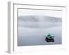 Rowboat on a Smooth, Misty Lake-Utterström Photography-Framed Photographic Print