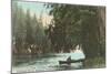 Rowboat on Flathead River, Montana-null-Mounted Art Print