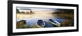 Rowboats at the Lakeside, English Lake District, Grasmere, Cumbria, England-null-Framed Photographic Print