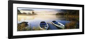 Rowboats at the Lakeside, English Lake District, Grasmere, Cumbria, England-null-Framed Photographic Print