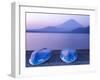 Rowboats on Motosu Lake with Mt. Fuji in the Background, Yamanashi, Japan-Rob Tilley-Framed Photographic Print