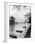 Rowboats Tied Up Along the Seine River-Ed Clark-Framed Photographic Print