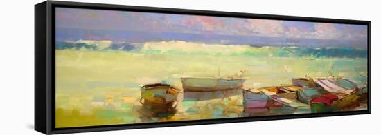 Rowboats-Vahe Yeremyan-Framed Stretched Canvas