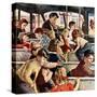 "Rowdy Bus Ride", September 9, 1950-Amos Sewell-Stretched Canvas