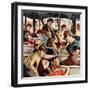 "Rowdy Bus Ride", September 9, 1950-Amos Sewell-Framed Giclee Print