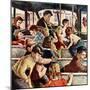 "Rowdy Bus Ride", September 9, 1950-Amos Sewell-Mounted Giclee Print