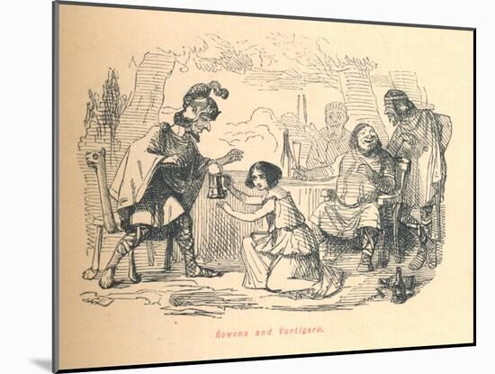 'Rowena and Vortigern', c1860, (c1860)-John Leech-Mounted Giclee Print