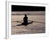 Rower in Portage Bay, Seattle, Washington, USA-William Sutton-Framed Photographic Print