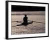 Rower in Portage Bay, Seattle, Washington, USA-William Sutton-Framed Photographic Print