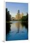 Rower on Chicago River with Skyline-null-Framed Photographic Print