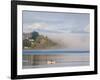Rower with Fog Bank, Bainbridge Island, Washington, USA-Trish Drury-Framed Photographic Print