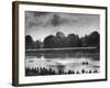 Rowers Competing in Rowing Event on Thames River-Ed Clark-Framed Photographic Print