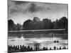 Rowers Competing in Rowing Event on Thames River-Ed Clark-Mounted Photographic Print