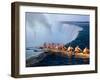 Rowers Hang Over the Edge at Niagra Falls, US-Canada Border-Janis Miglavs-Framed Photographic Print