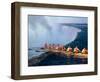 Rowers Hang Over the Edge at Niagra Falls, US-Canada Border-Janis Miglavs-Framed Photographic Print