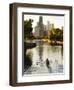 Rowers in Lincoln Park lagoon at dawn, Chicago, Illinois, USA-Alan Klehr-Framed Photographic Print