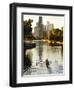 Rowers in Lincoln Park lagoon at dawn, Chicago, Illinois, USA-Alan Klehr-Framed Photographic Print