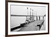 Rowers on Dock-null-Framed Premium Giclee Print