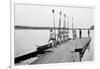 Rowers on Dock-null-Framed Art Print