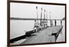 Rowers on Dock-null-Framed Art Print