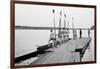 Rowers on Dock-null-Framed Art Print