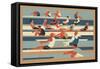 Rowers-Eliza Southwood-Framed Stretched Canvas