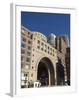 Rowes Wharf by the Waterfront, Boston, Massachusetts, New England, USA-Amanda Hall-Framed Photographic Print