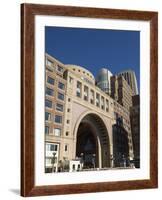 Rowes Wharf by the Waterfront, Boston, Massachusetts, New England, USA-Amanda Hall-Framed Photographic Print