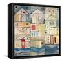 Rowhouses-Tim Nyberg-Framed Stretched Canvas