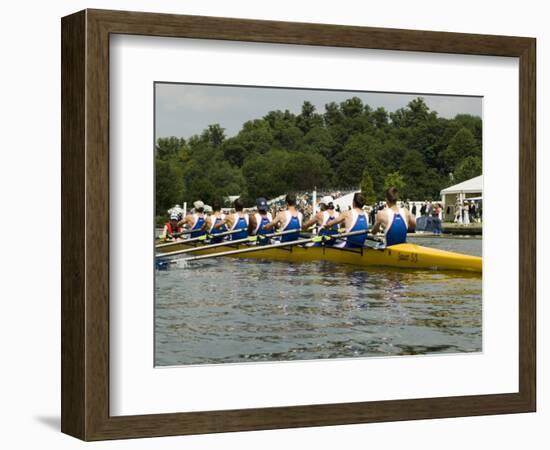 Rowing at the Henley Royal Regatta, Henley on Thames, England, United Kingdom-R H Productions-Framed Photographic Print