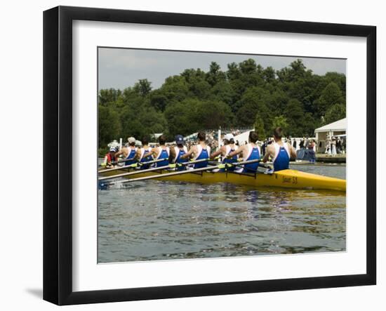 Rowing at the Henley Royal Regatta, Henley on Thames, England, United Kingdom-R H Productions-Framed Photographic Print