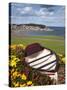 Rowing Boat and Flower Display, South Cliff Gardens, Scarborough, North Yorkshire, England-Mark Sunderland-Stretched Canvas