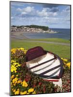 Rowing Boat and Flower Display, South Cliff Gardens, Scarborough, North Yorkshire, England-Mark Sunderland-Mounted Photographic Print