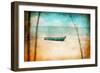 Rowing Boat on a Beach-Galyaivanova-Framed Photographic Print