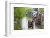 Rowing boat on the Grand Canal, Nanxun Ancient Town, Zhejiang Province, China-Keren Su-Framed Photographic Print